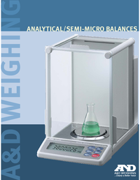 Thumbnail of document Data Sheet - Orion HR Series, A&D Weighing Analytical Balance